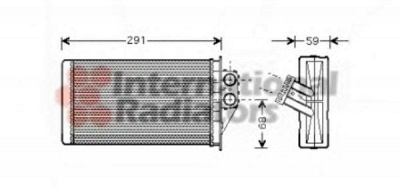 VAN WEZEL 40006228 -  Теплообменник, отопление салона